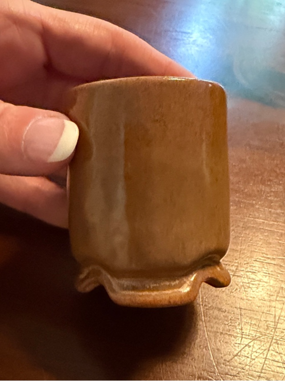 Frankoma Brown Glazed Small Pottery Cup